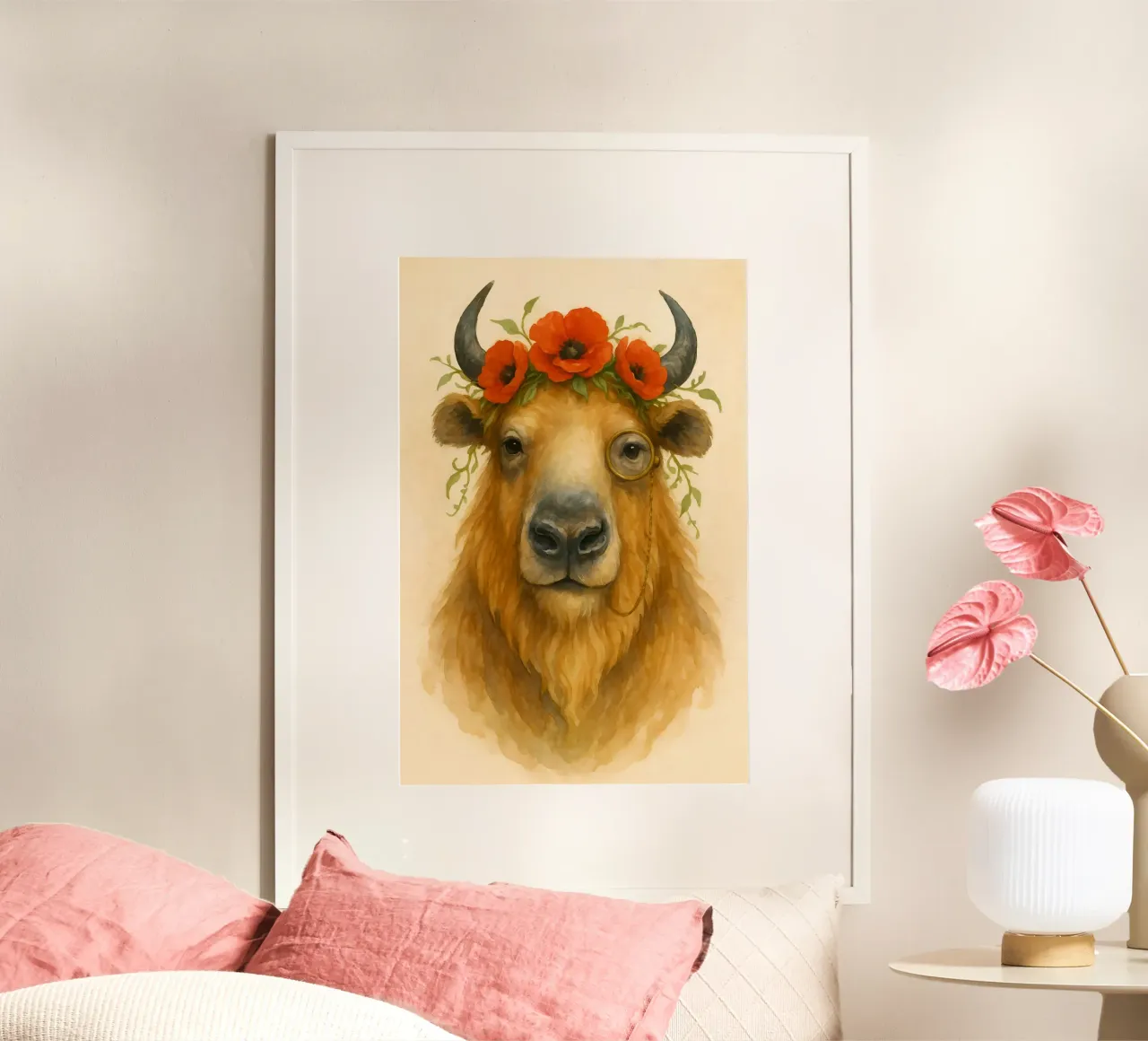 Bison of Bloom & Wisdom hahnemühle by Graceful Desine