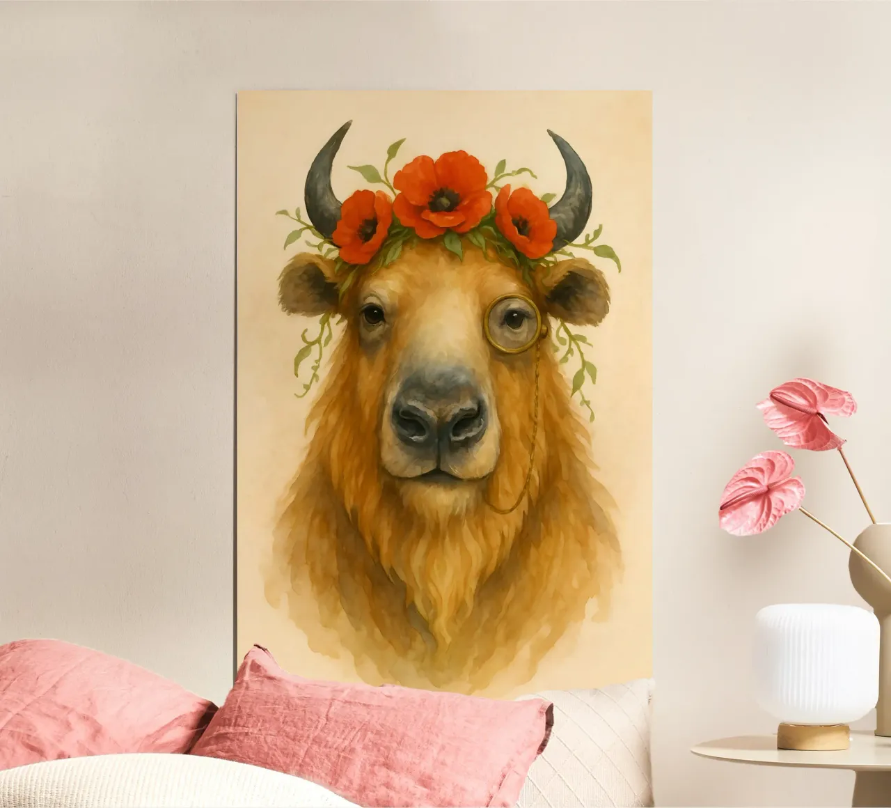 Bison of Bloom & Wisdom hahnemühle by Graceful Desine