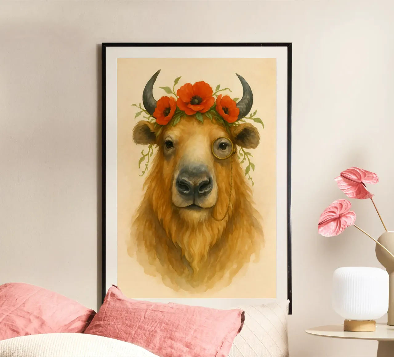Bison of Bloom & Wisdom hahnemühle by Graceful Desine