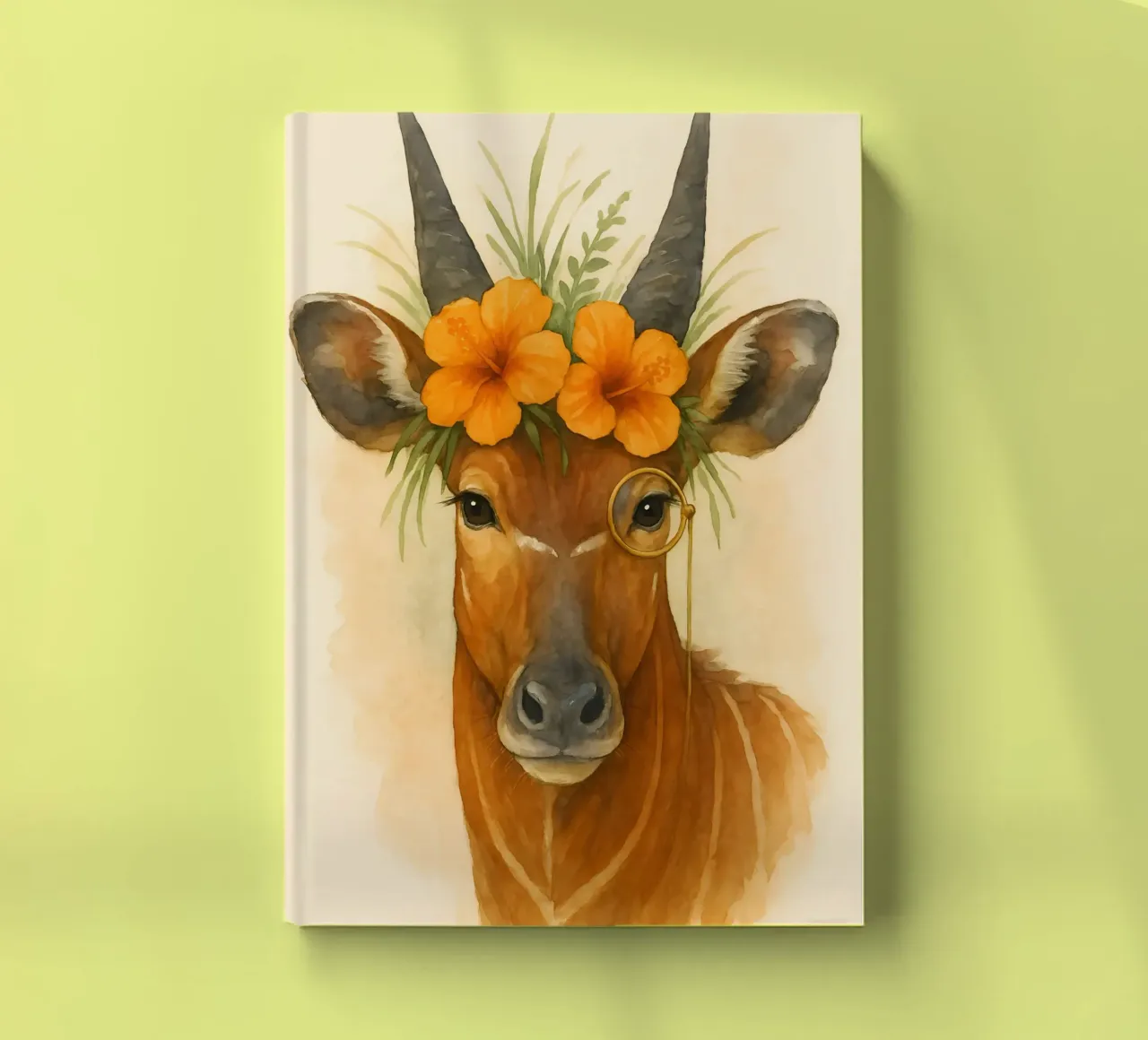 The Noble Antelope of Tropic Bloom notebook by Graceful Desine