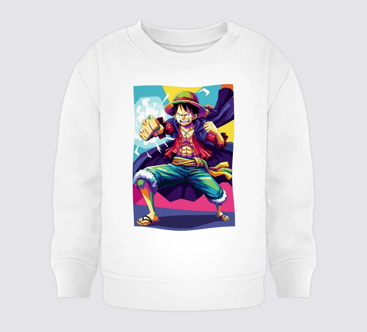 One Piece - Monkey D Luffy art (2) felpa neonato da Hantamrata