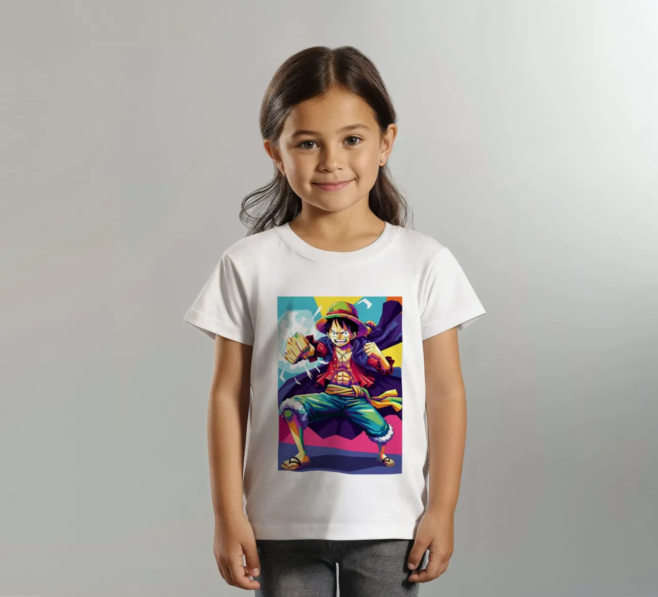 One Piece - Monkey D Luffy art (2) t-shirt bambini da Hantamrata