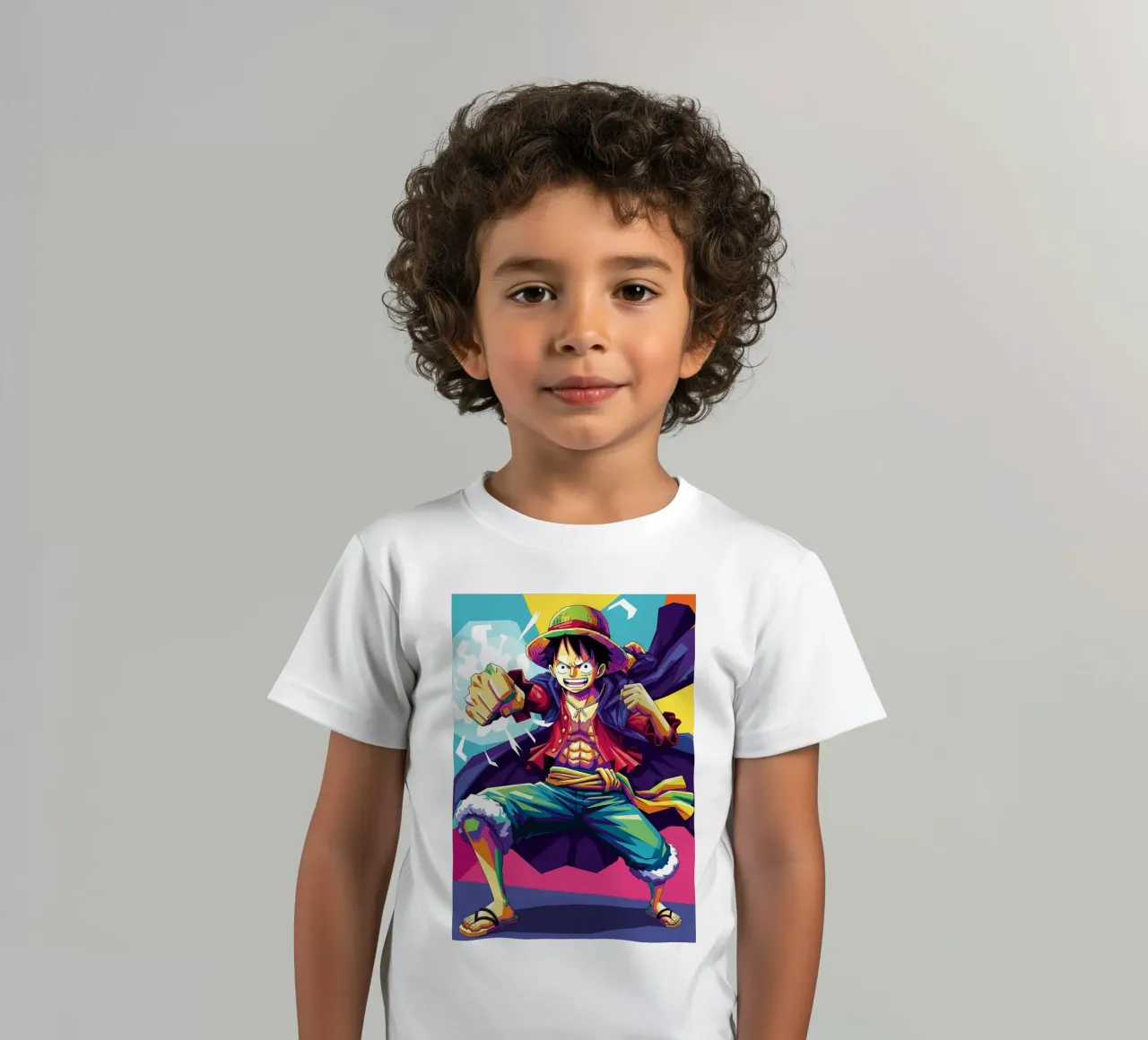 One Piece - Monkey D Luffy art (2) t-shirt bambini da Hantamrata
