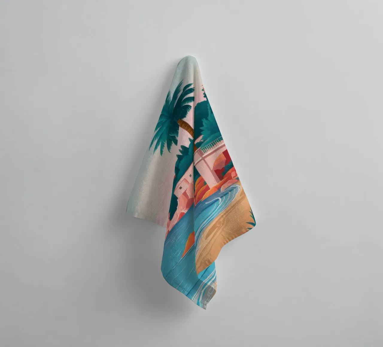 Vue de la sérénité côtière serviette de bain de Gaia Viesta