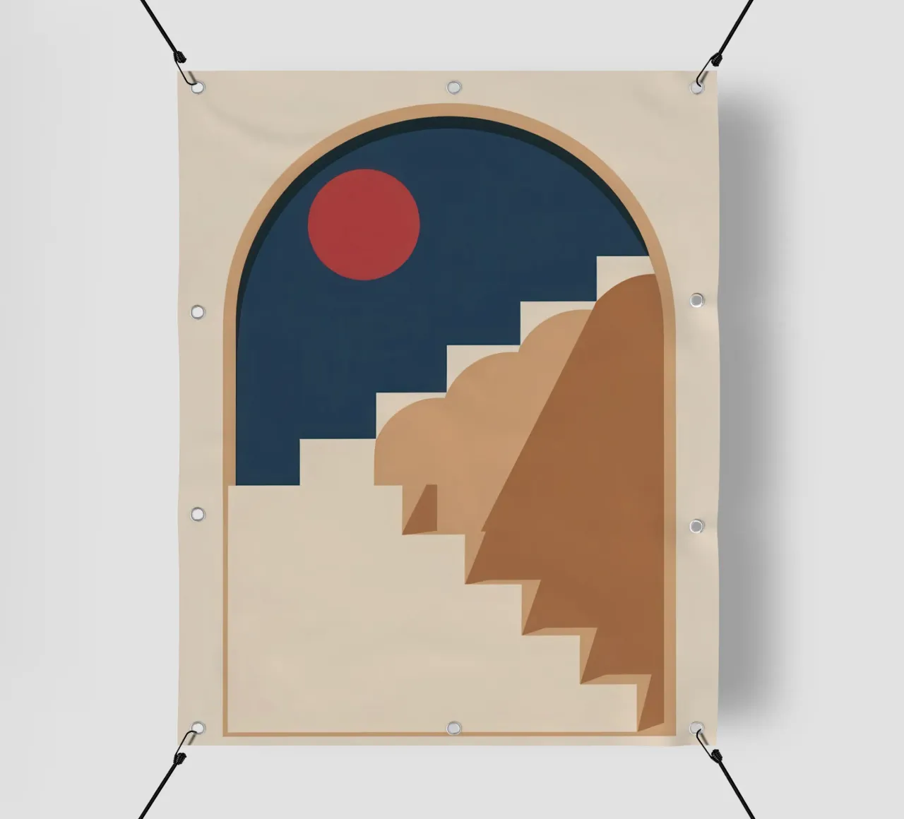 Scala ad arco Sole telo in pvc da Lunar Valentina