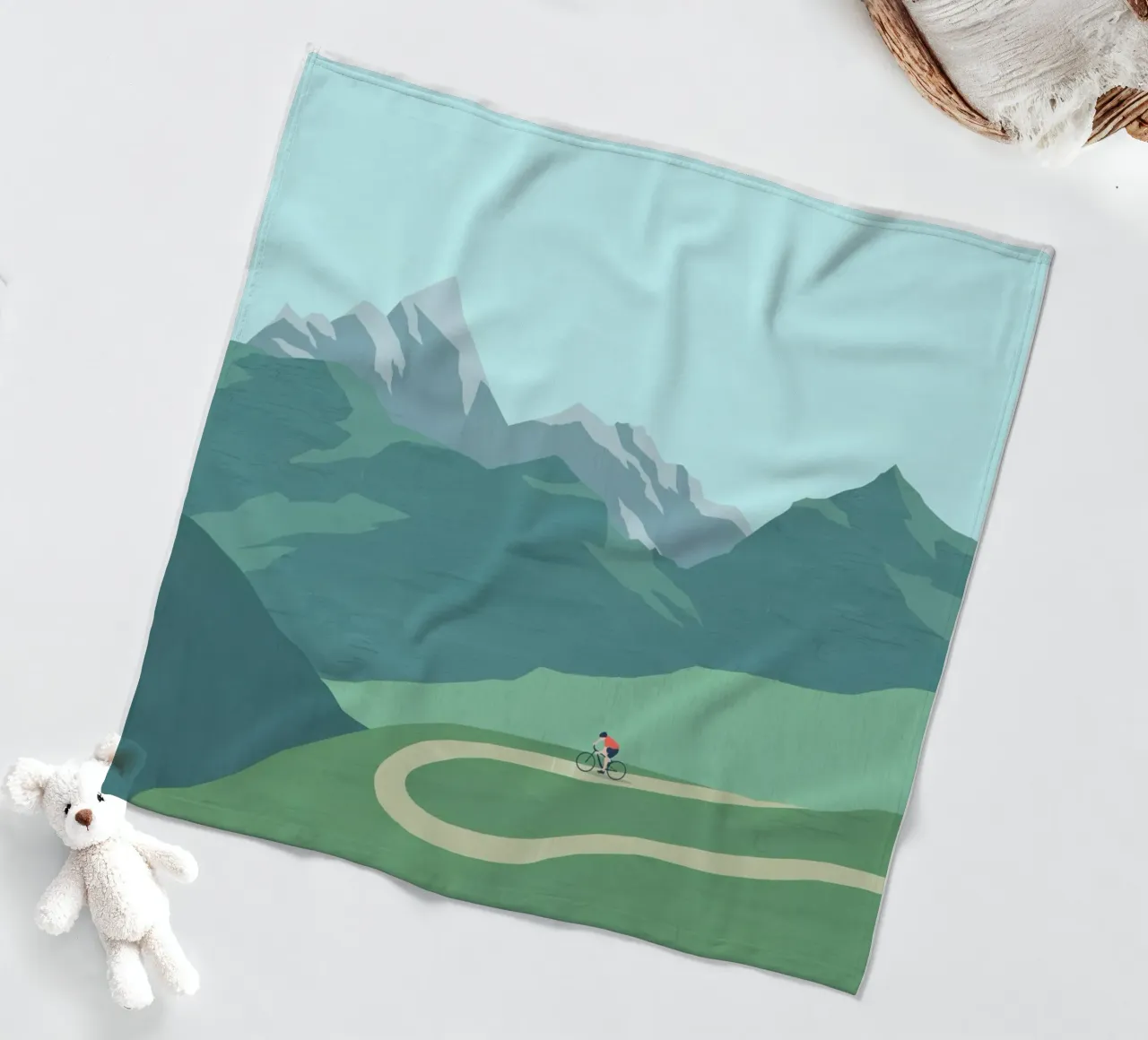 Fietsen fleecedeken van Katinka Reinke