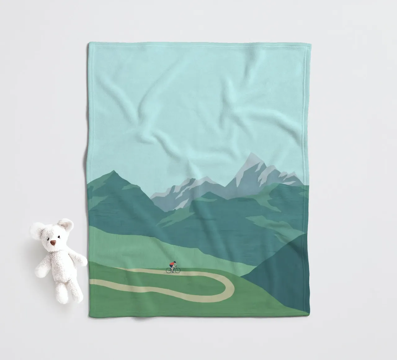 Fietsen fleecedeken van Katinka Reinke