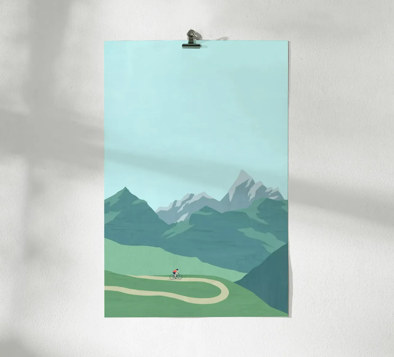 Ciclismo poster con telaio in alluminio da Katinka Reinke