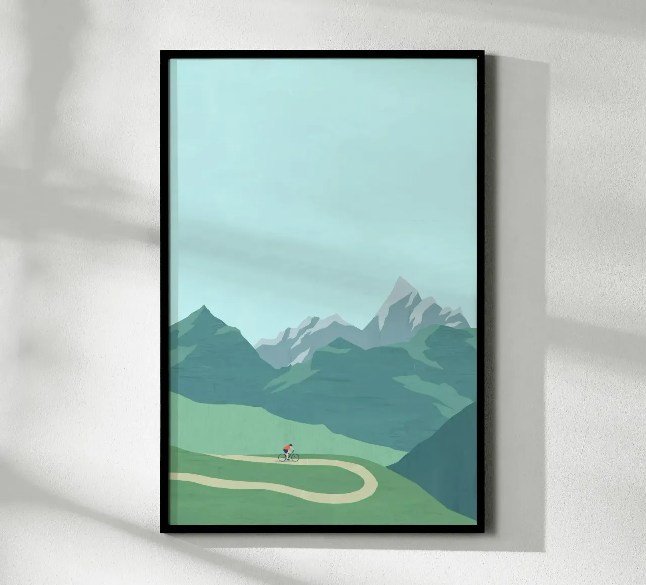 Ciclismo poster con telaio in alluminio da Katinka Reinke