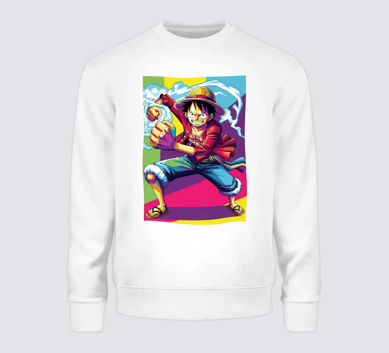 One piece - Monkey D Luffy art (3) felpa da Hantamrata