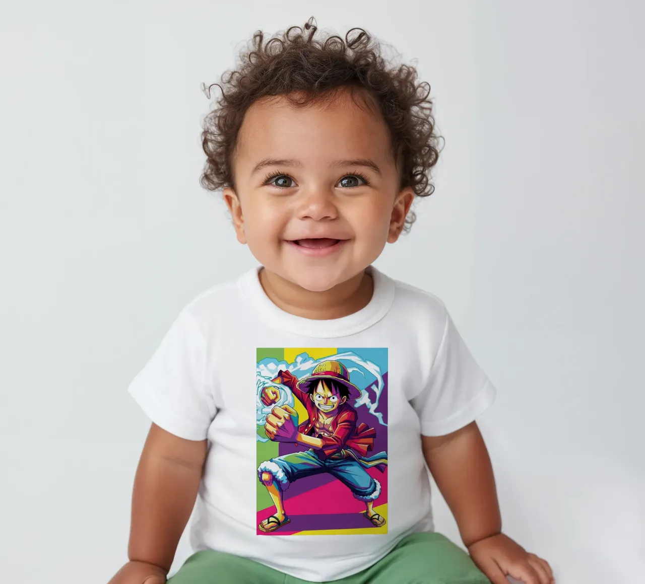 One piece - Monkey D Luffy art (3) maglietta neonato da Hantamrata