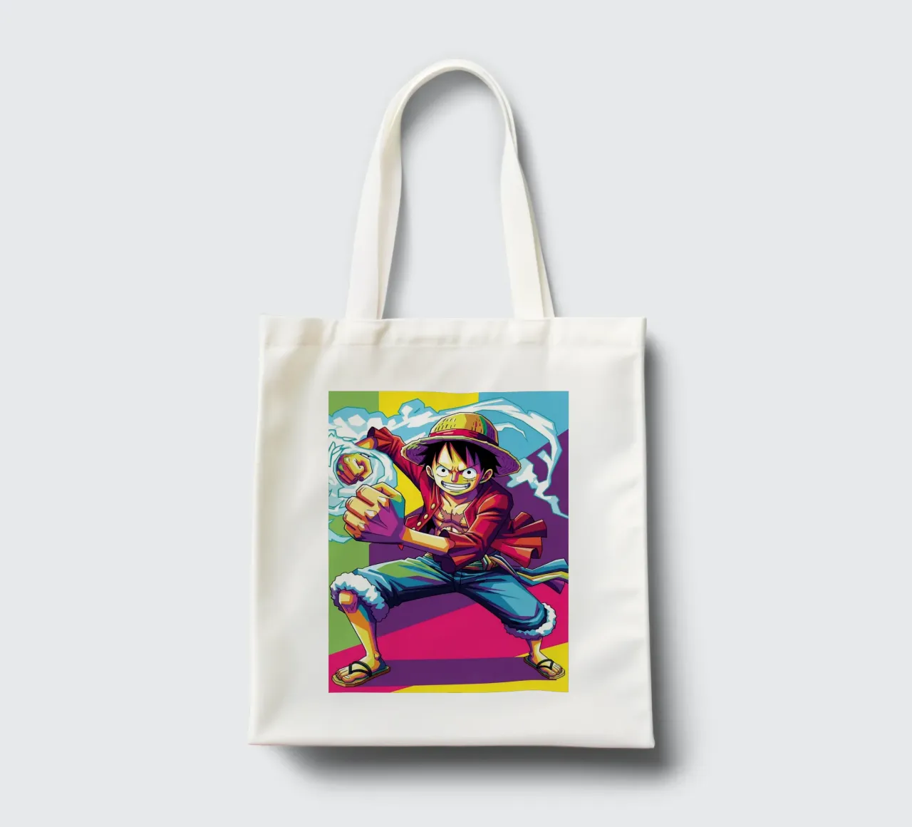 One piece - Monkey D Luffy art (3) borsa in juta da Hantamrata