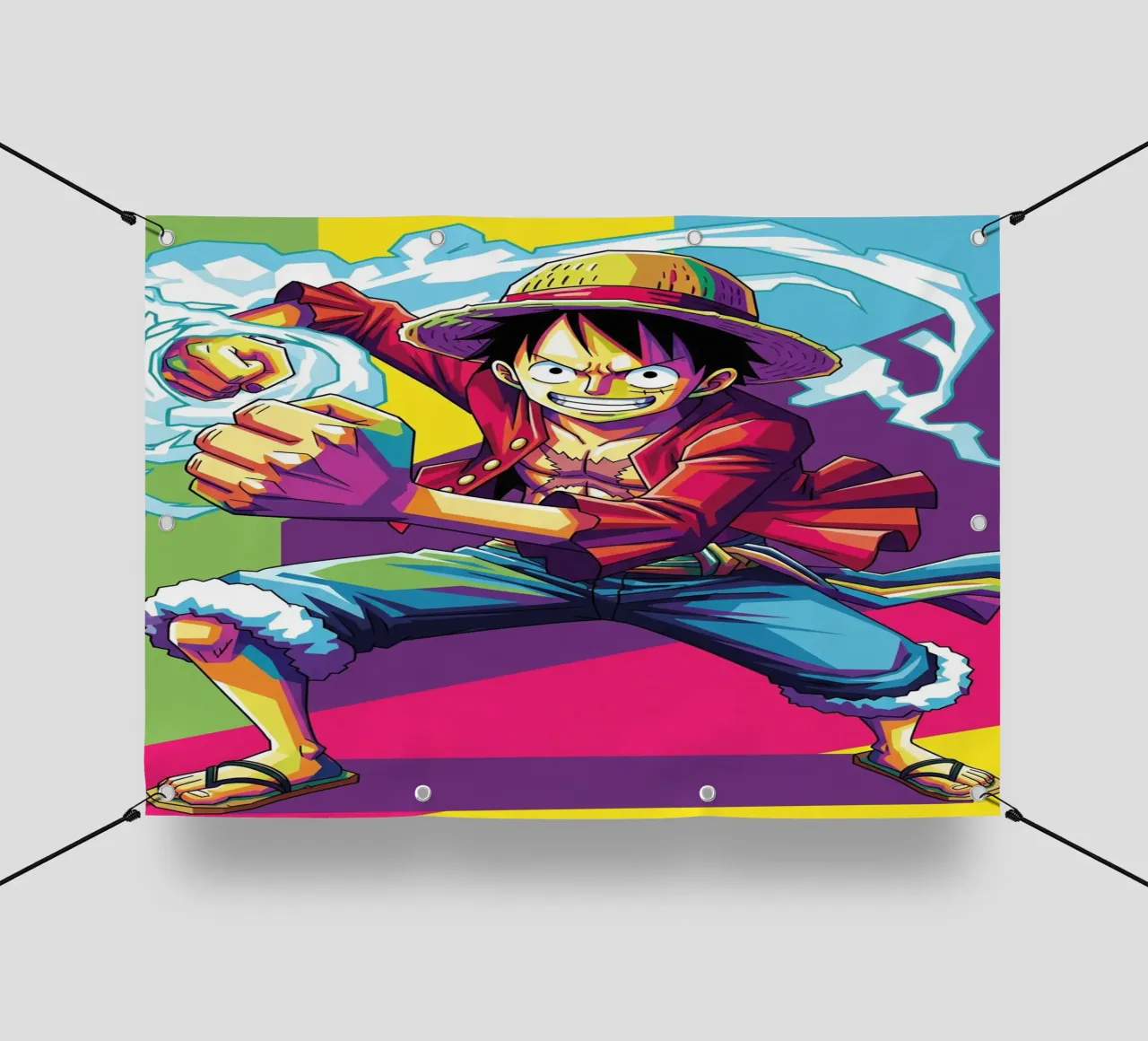 One piece - Monkey D Luffy art (3) telo in pvc da Hantamrata