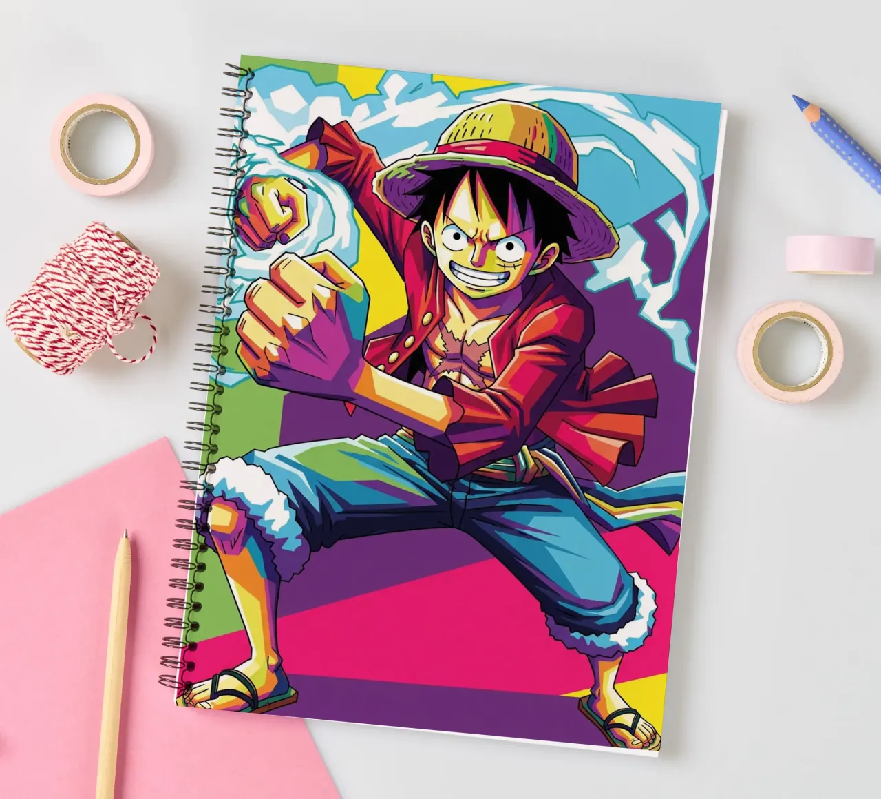 One piece - Monkey D Luffy art (3) diario ad anelli da Hantamrata