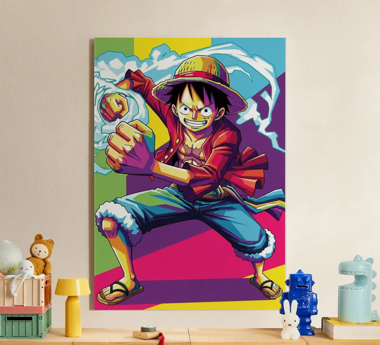 One piece - Monkey D Luffy art (3) plexiglass da Hantamrata