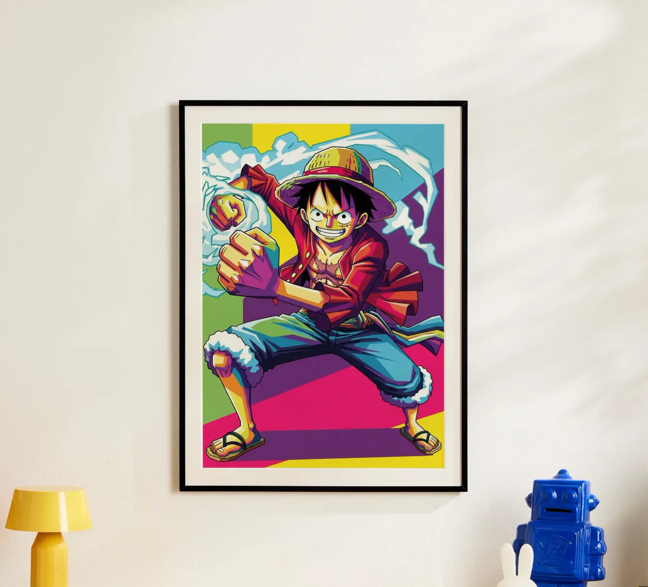 One piece - Monkey D Luffy art (3) carta hahnemühle da Hantamrata