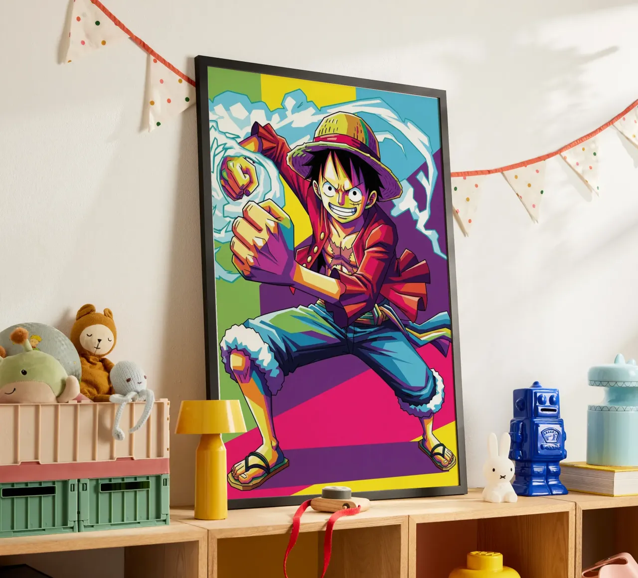 One piece - Monkey D Luffy art (3) carta hahnemühle da Hantamrata