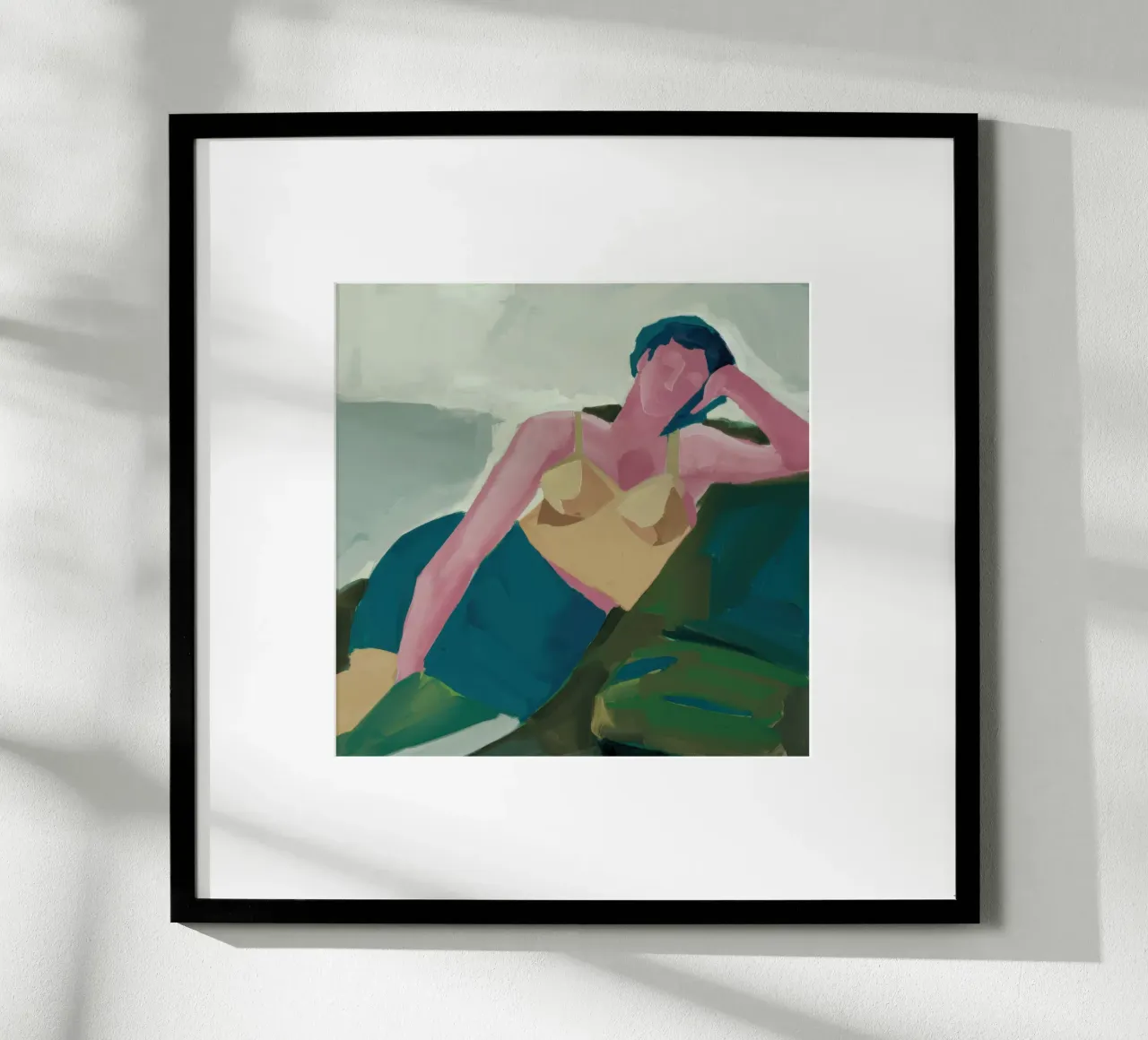 Nudo classico poster con telaio in alluminio da Thistle Bloom