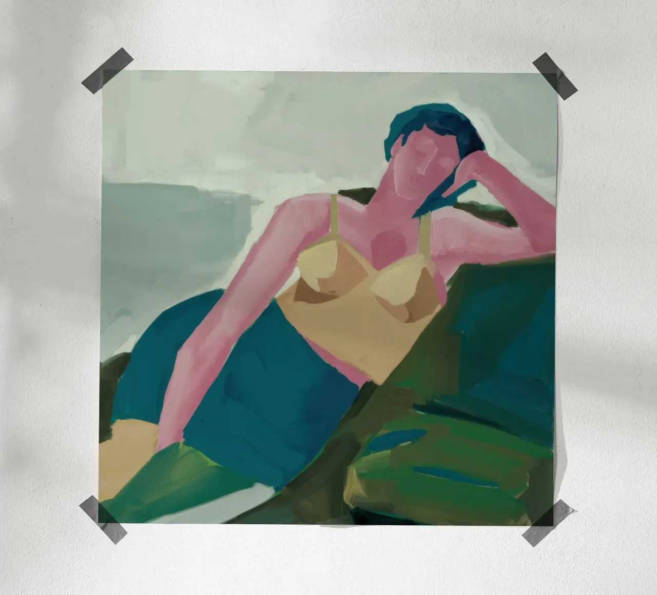 Nudo classico poster con telaio in alluminio da Thistle Bloom