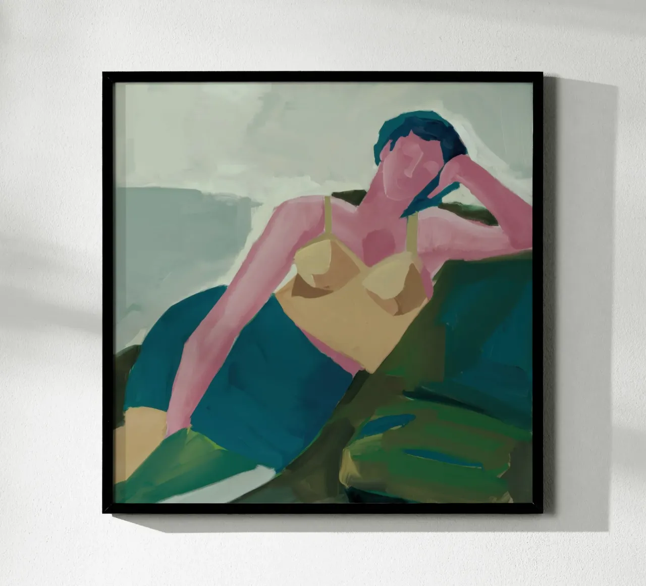 Nudo classico poster con telaio in alluminio da Thistle Bloom