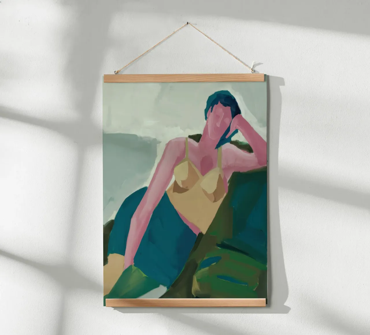 Nudo classico poster con telaio in alluminio da Thistle Bloom