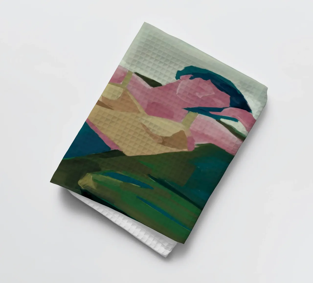 Classical Lounging Nude tea towel by Thistle Bloom