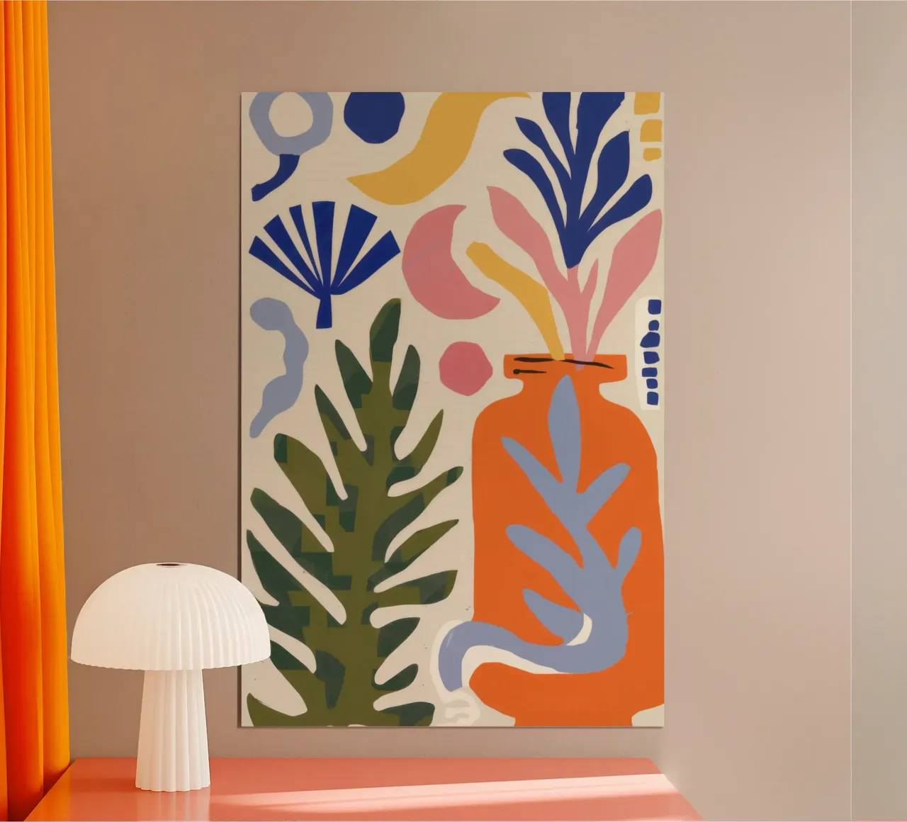 Abstrakte botanische Harmonie Hahnemühle von Gaia Viesta