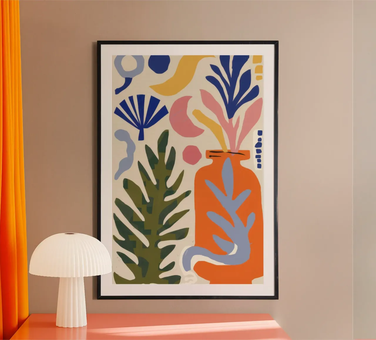 Abstrakte botanische Harmonie Hahnemühle von Gaia Viesta