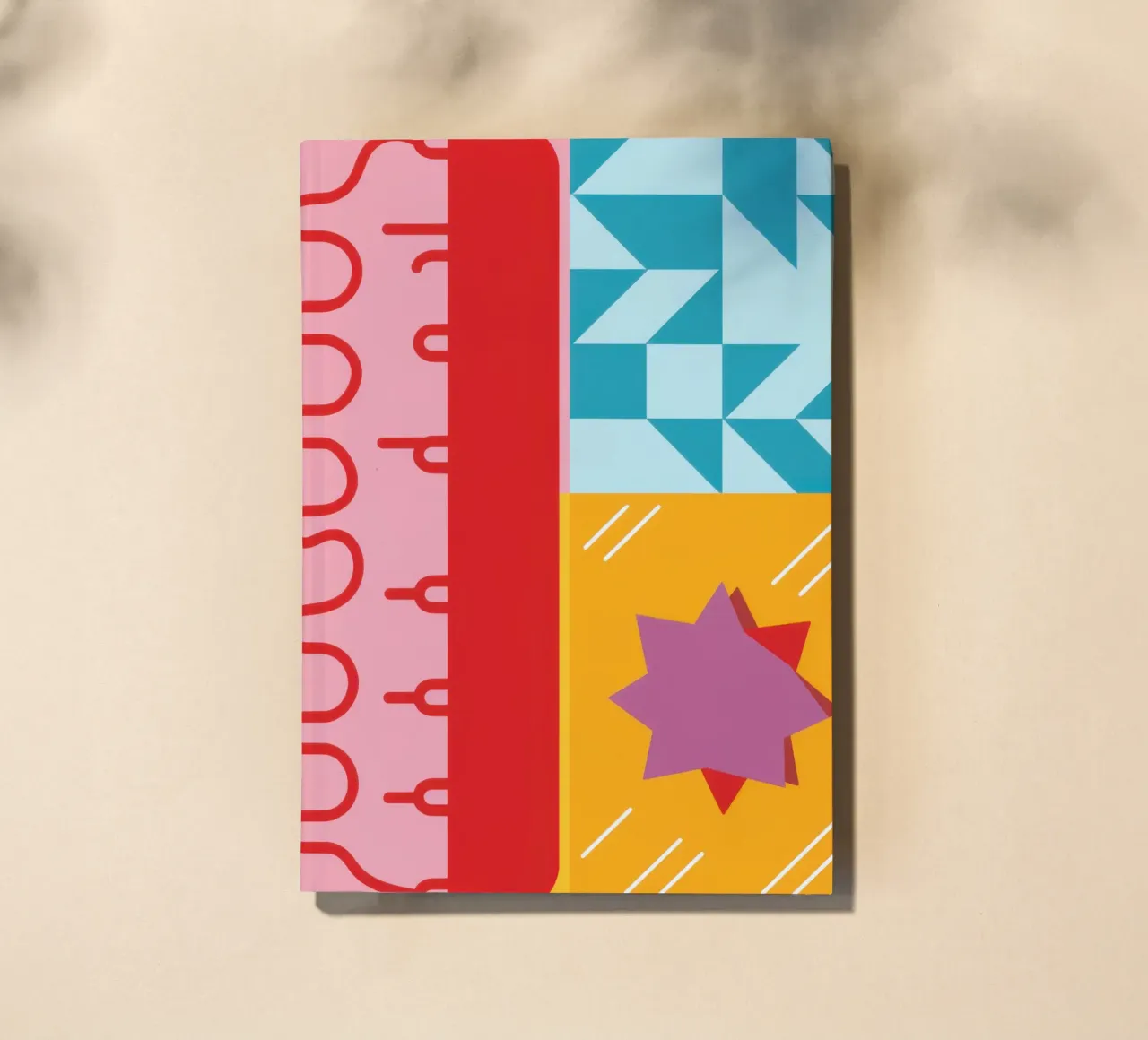 Geometric Pattern Play notebook by Lunar Valentina