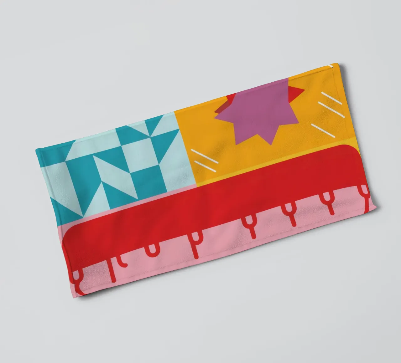 Geometric Pattern Play towel by Lunar Valentina