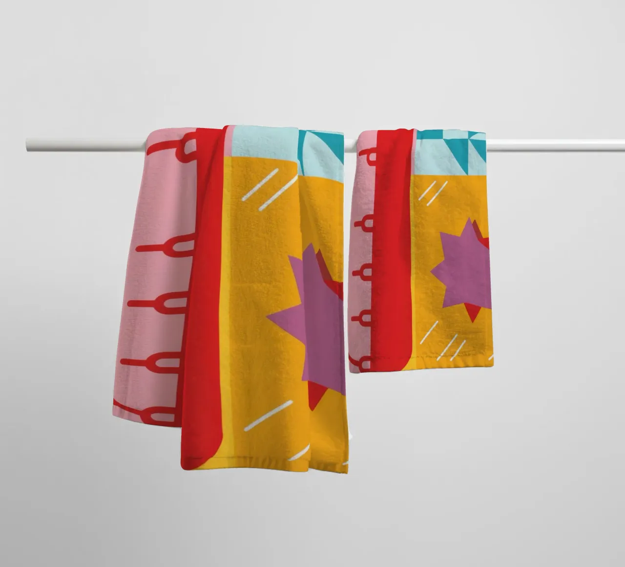 Geometric Pattern Play towel by Lunar Valentina