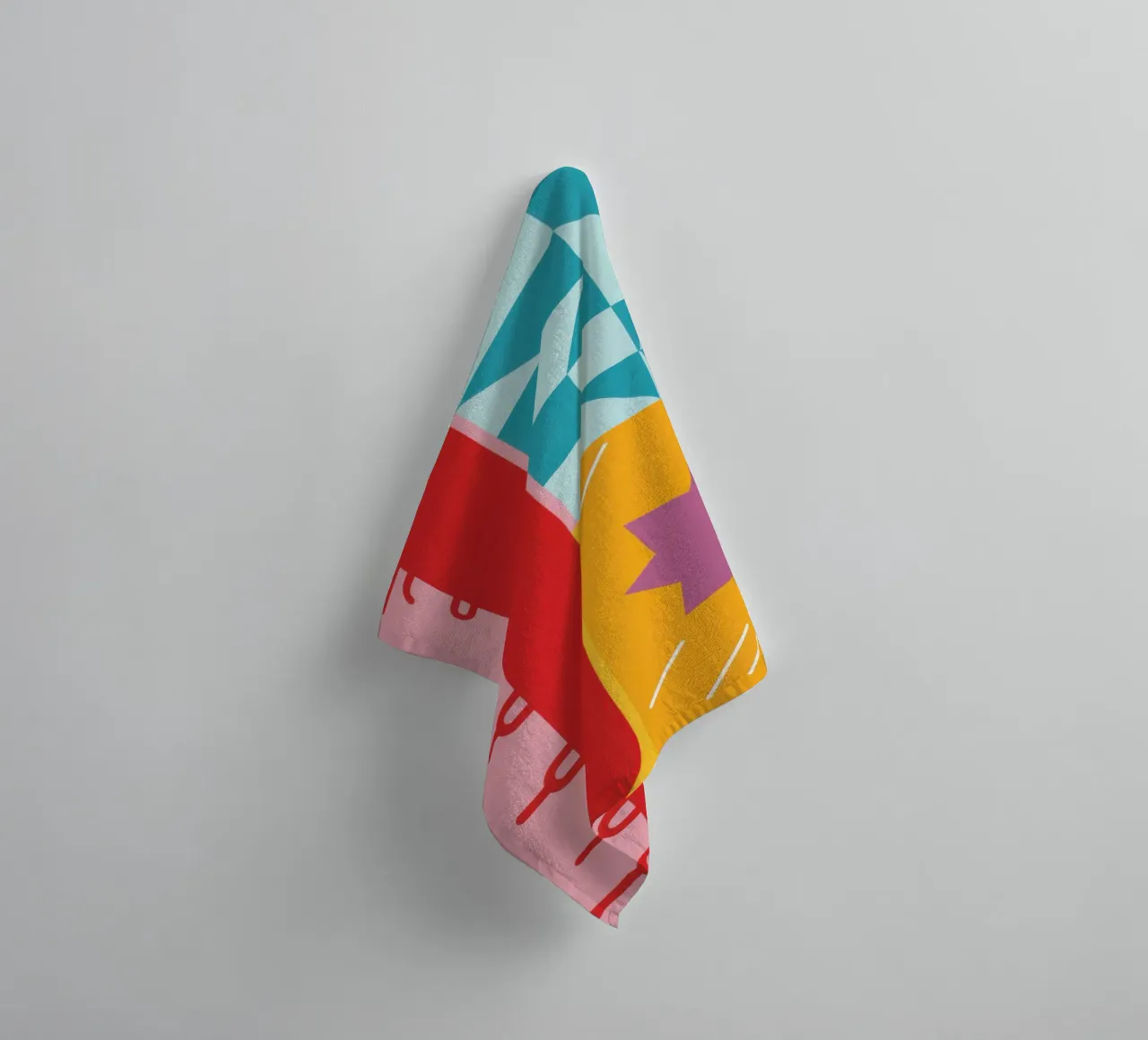 Geometric Pattern Play towel by Lunar Valentina