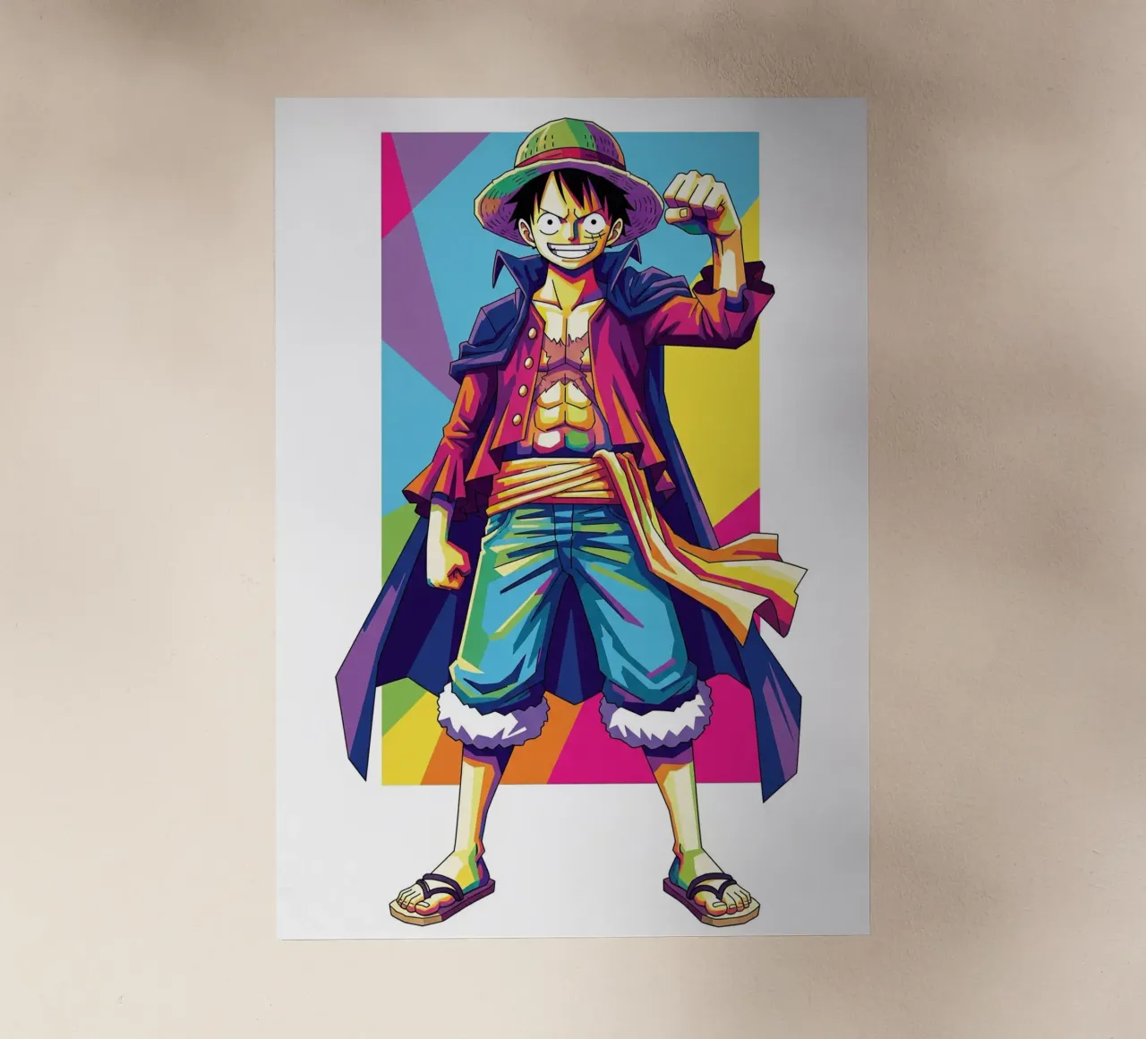 One Piece - Monkey D Luffy art (4) pellicola backlit da Hantamrata