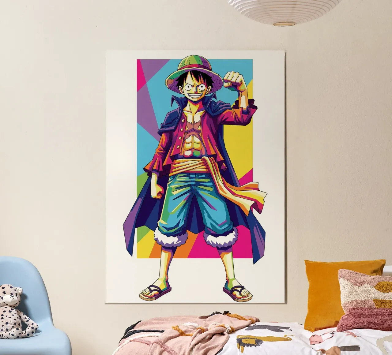 One Piece - Monkey D Luffy art (4) alluminio dibond da Hantamrata