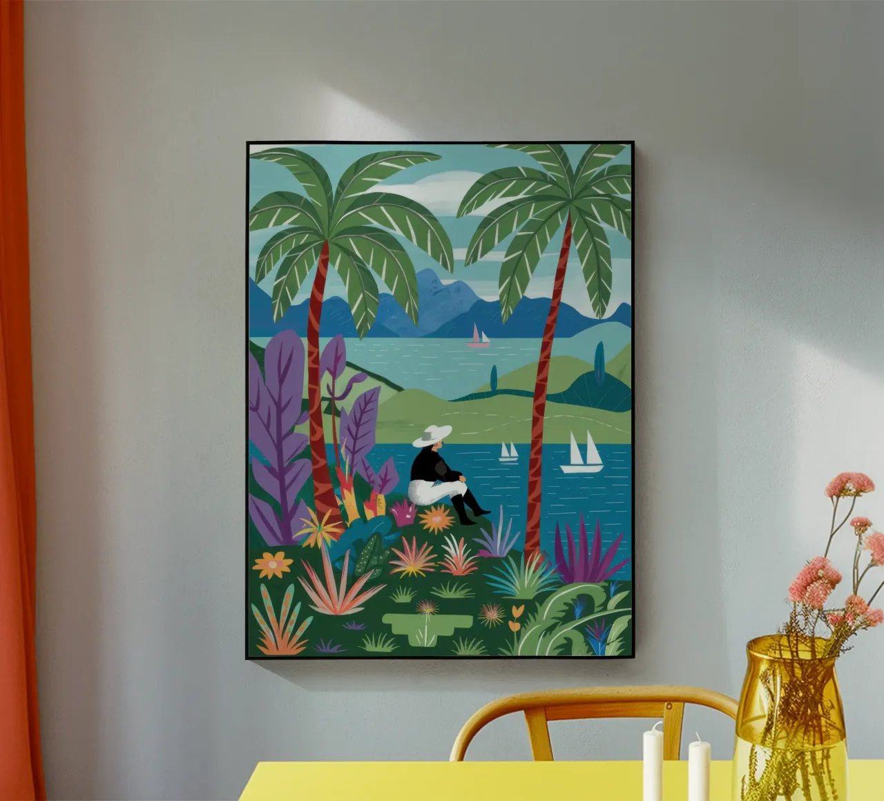 Vue de l'île Sérénité plexiglas de Line Fable