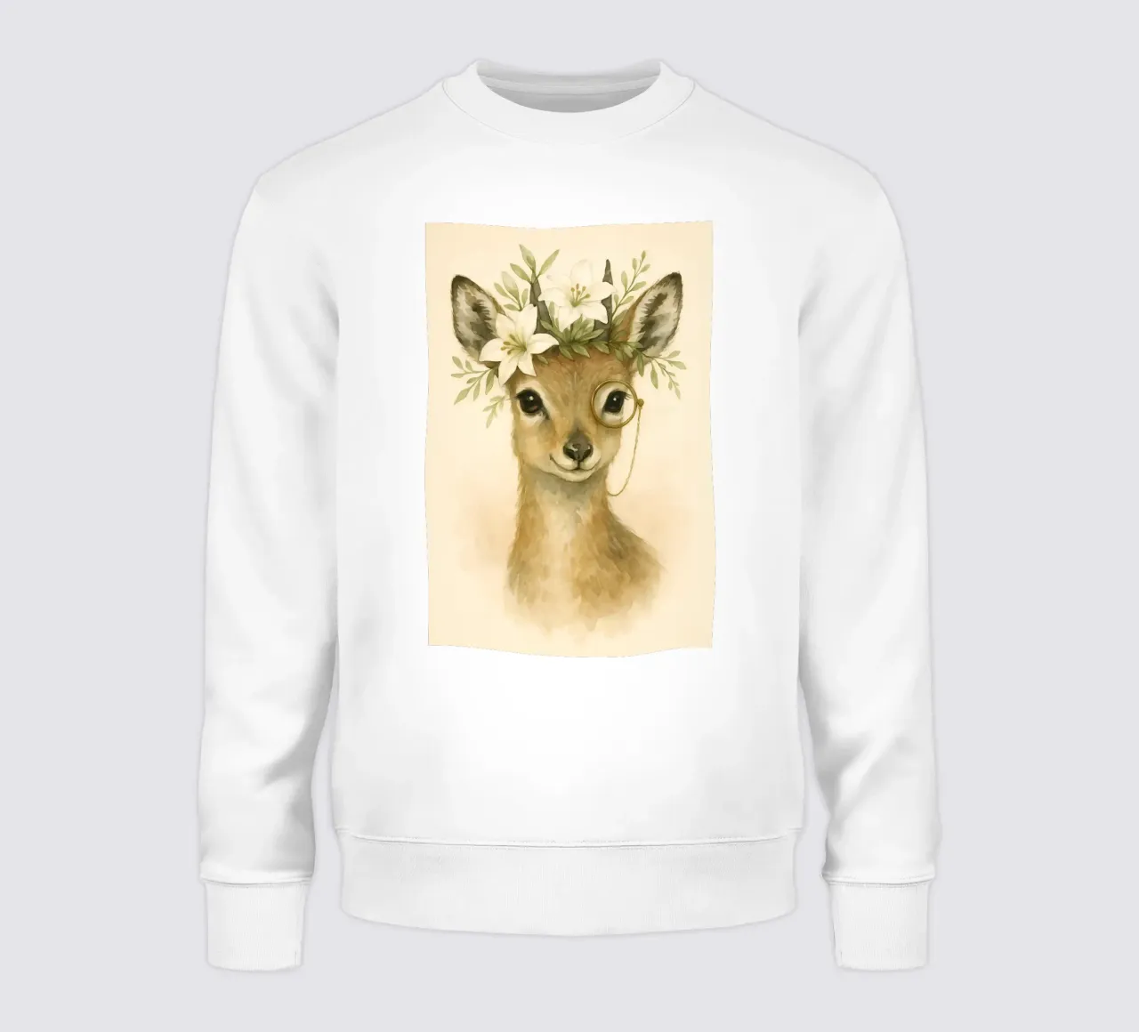 Capricho de Lily: El noble cervatillo sudadera de Graceful Desine