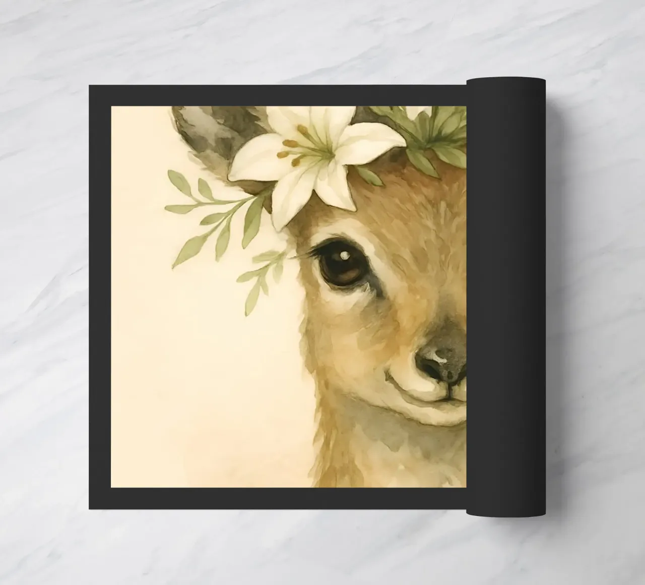 Lily Whimsy: The Noble Fawn doormat by Graceful Desine