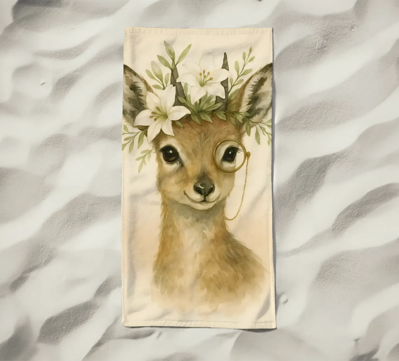 Lily Whimsy: The Noble Fawn beach towel by Graceful Desine