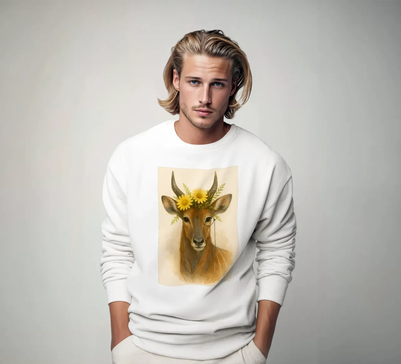Sguardo d'oro: L'antilope regale felpa da Graceful Desine