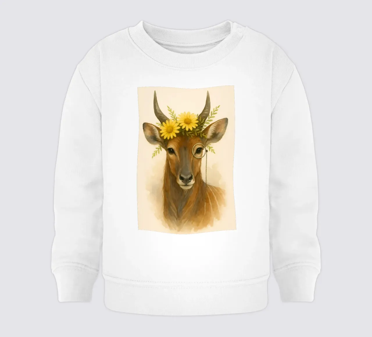 Sguardo d'oro: L'antilope regale felpa neonato da Graceful Desine