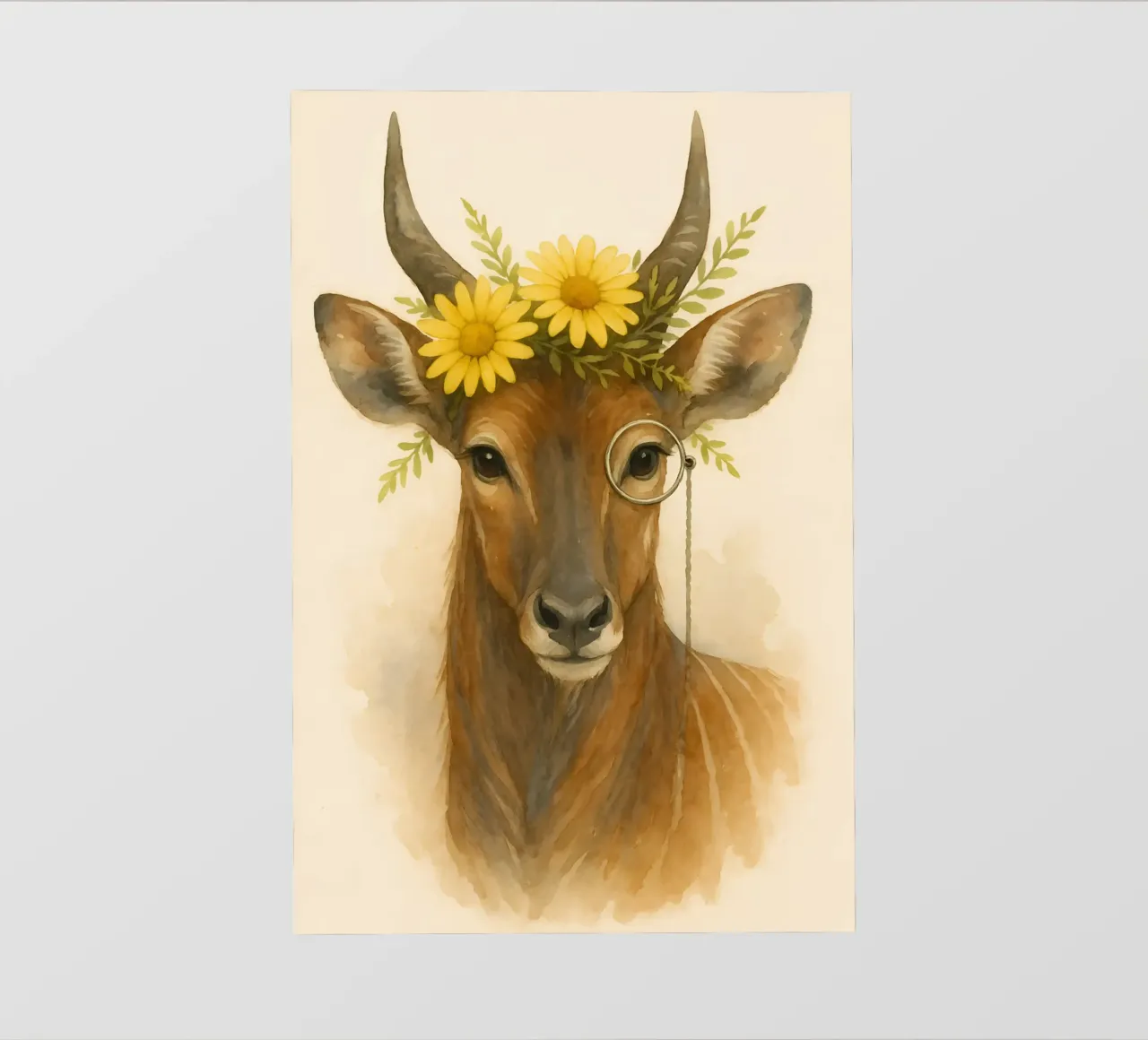 Sguardo d'oro: L'antilope regale pellicola backlit da Graceful Desine