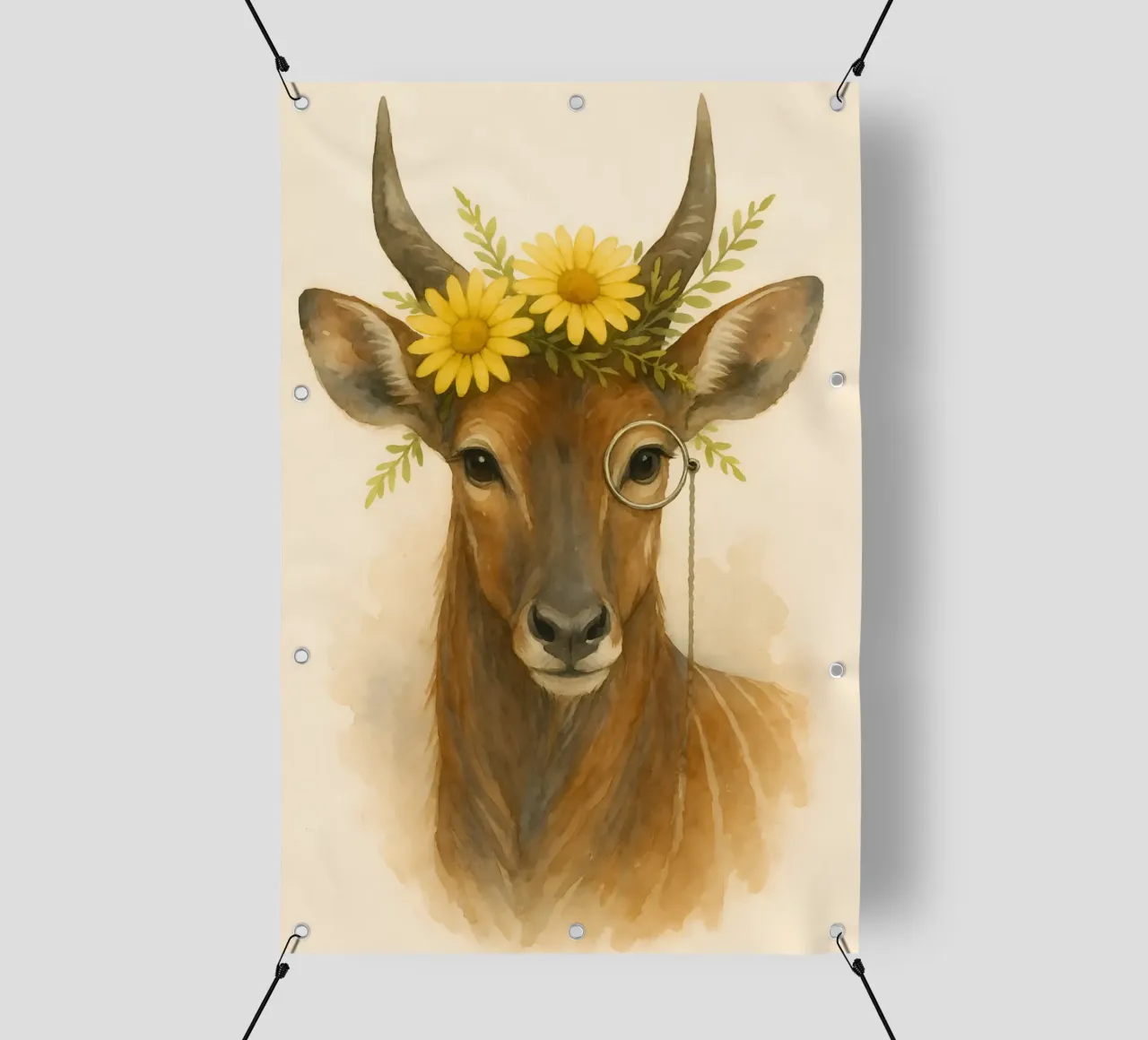 Sguardo d'oro: L'antilope regale telo in pvc da Graceful Desine