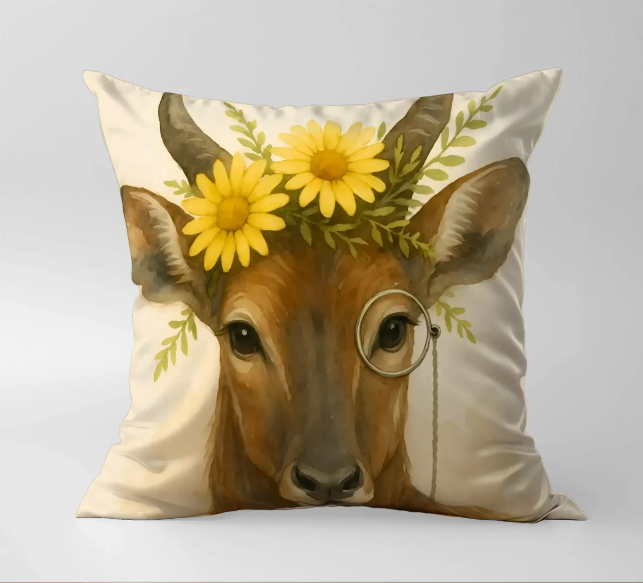 Sguardo d'oro: L'antilope regale cuscino da Graceful Desine