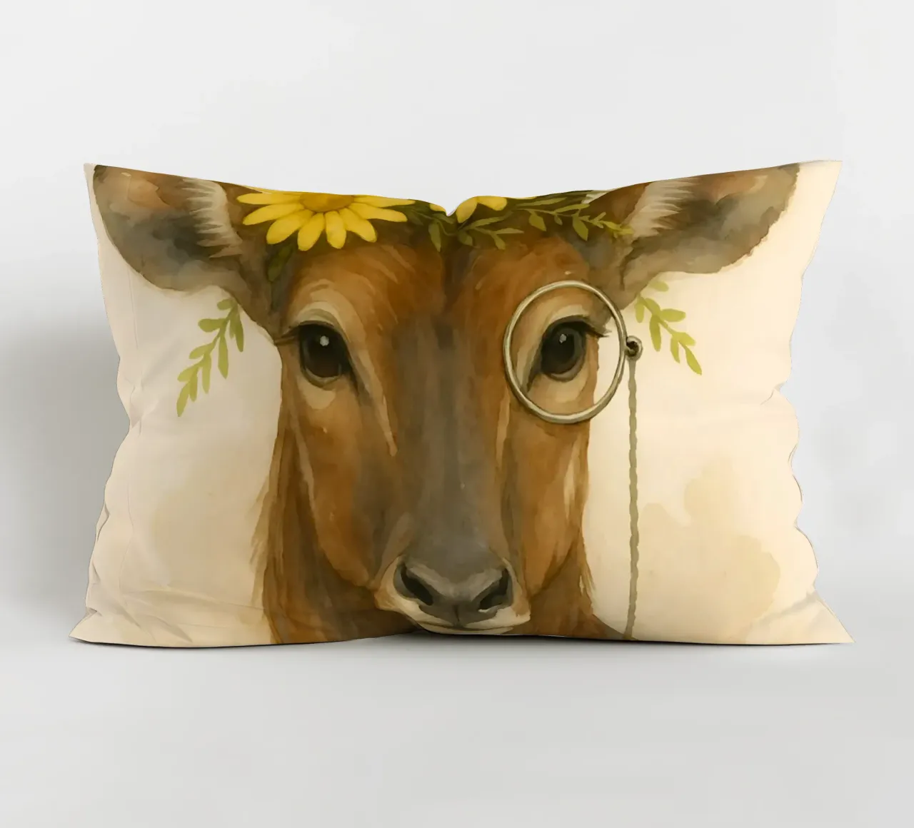 Sguardo d'oro: L'antilope regale cuscino da Graceful Desine
