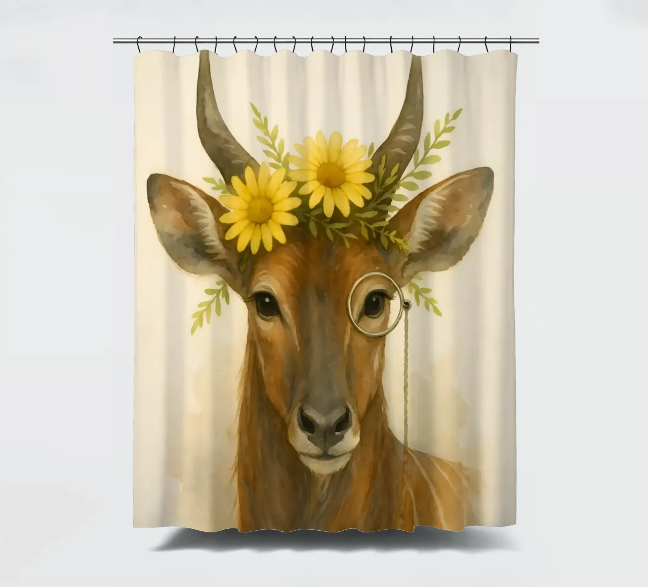 Sguardo d'oro: L'antilope regale tenda da doccia da Graceful Desine