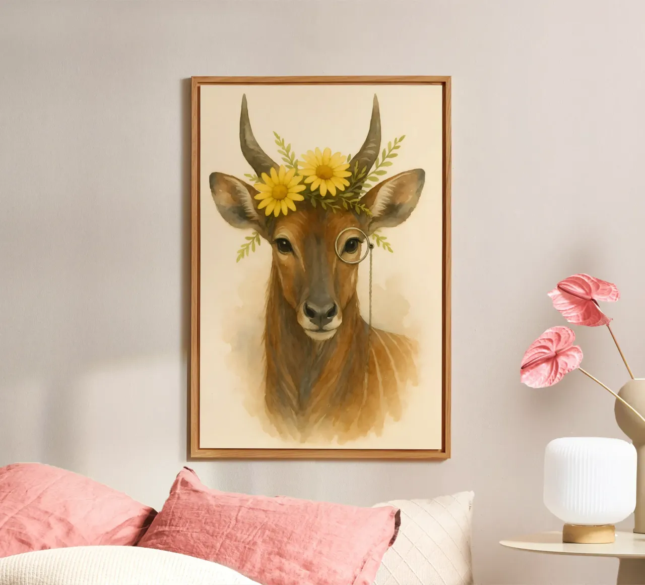 Sguardo d'oro: L'antilope regale alluminio dibond da Graceful Desine