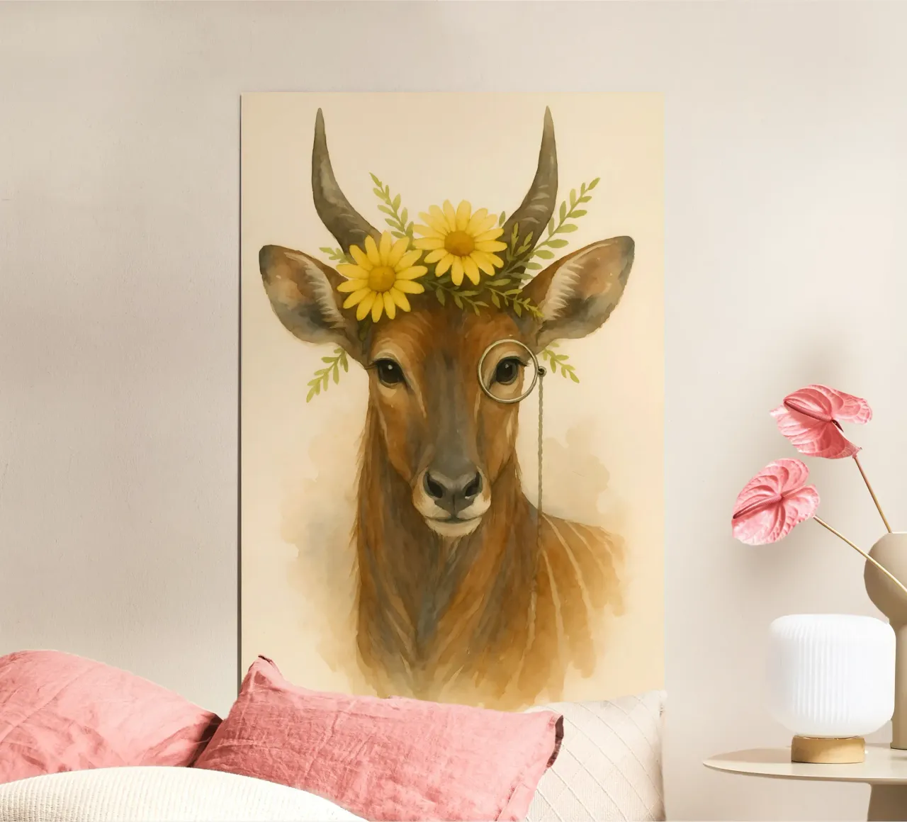 Sguardo d'oro: L'antilope regale carta hahnemühle da Graceful Desine