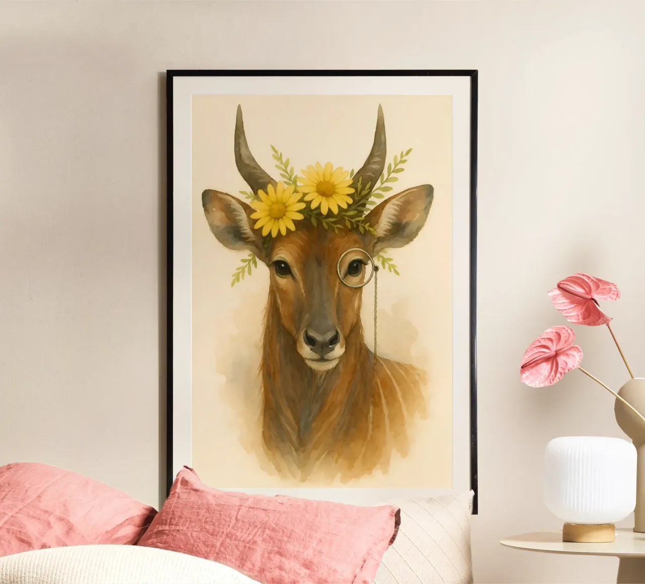 Sguardo d'oro: L'antilope regale carta hahnemühle da Graceful Desine