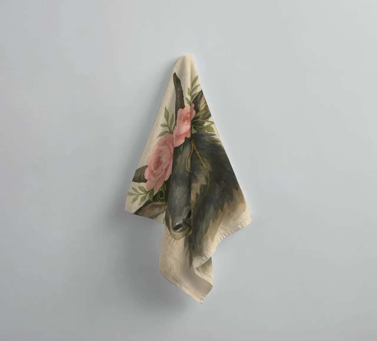 Midnight Bloom: The Gentle Aristocrat towel by Graceful Desine