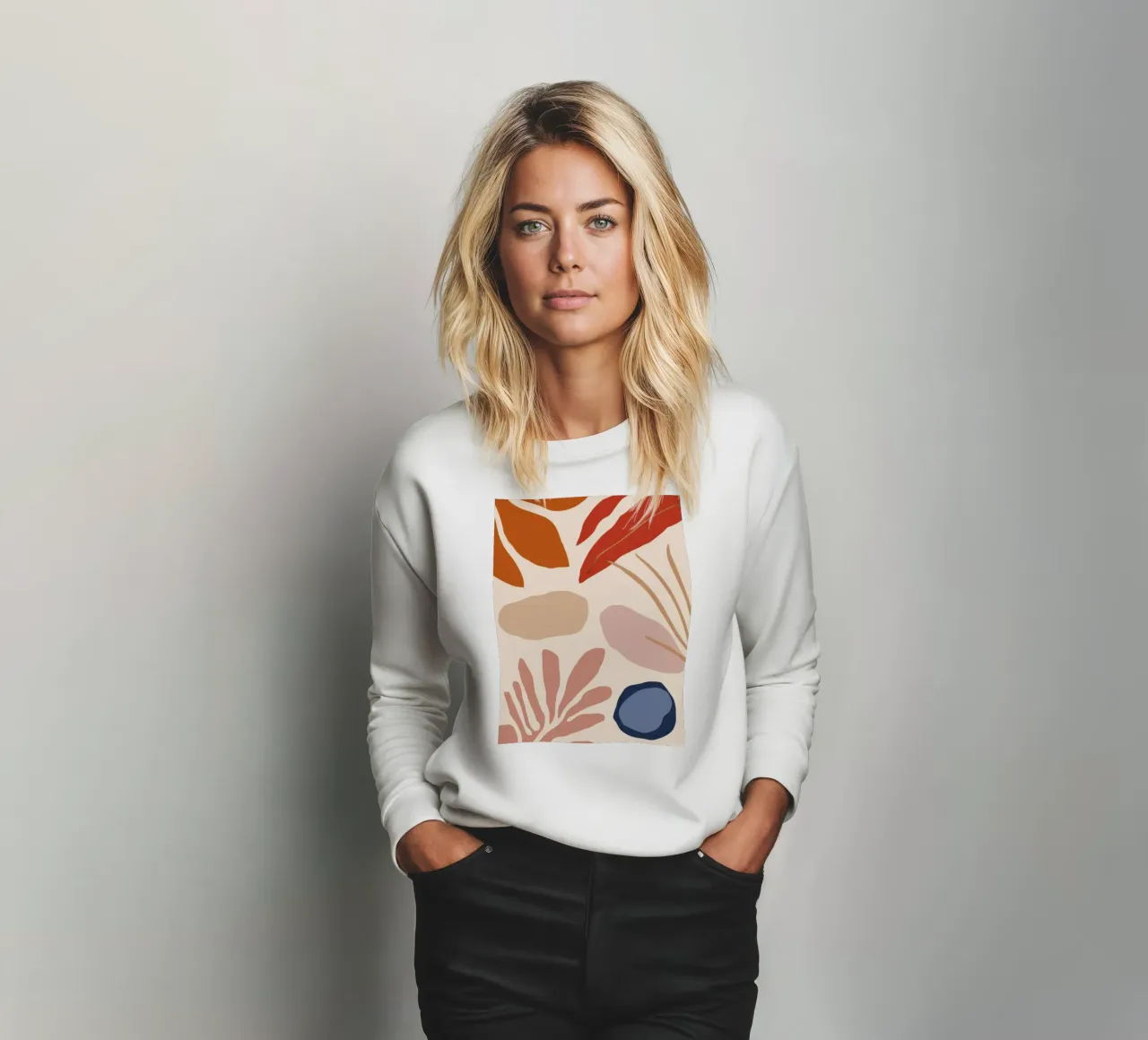 Letto a foglie d'autunno felpa da Thistle Bloom